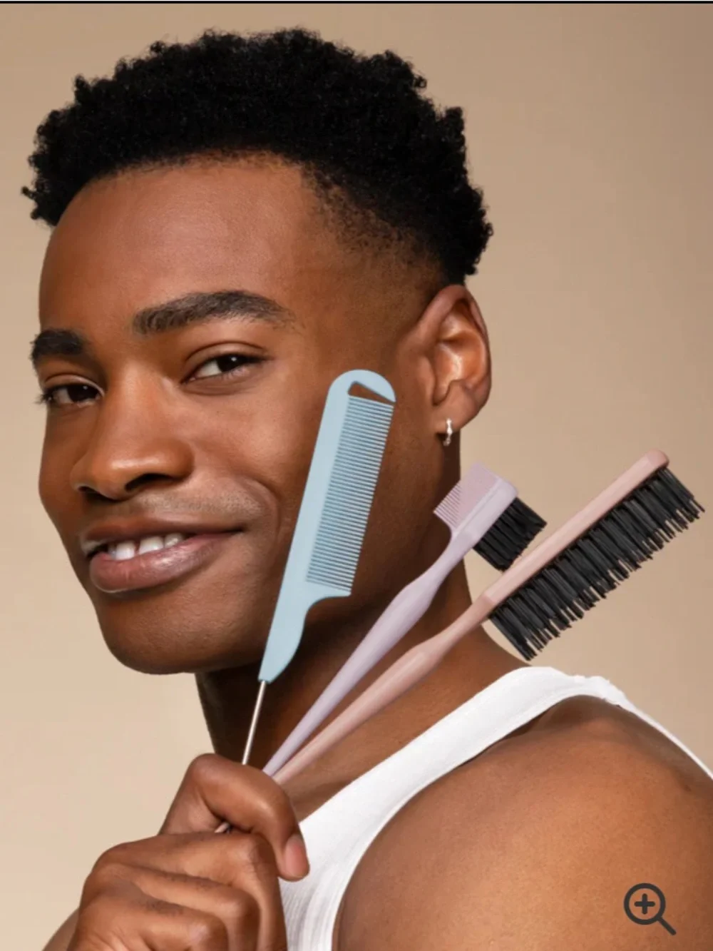 kitsch 3 piece Detail & Define Styling Smoothing Teasing Sectioning Brush Set